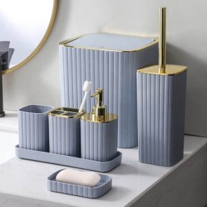 Plastic Bathroom Accessories Set