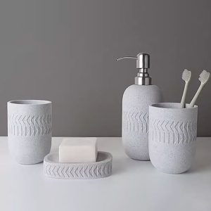 Resin Bathroom Accessories Set