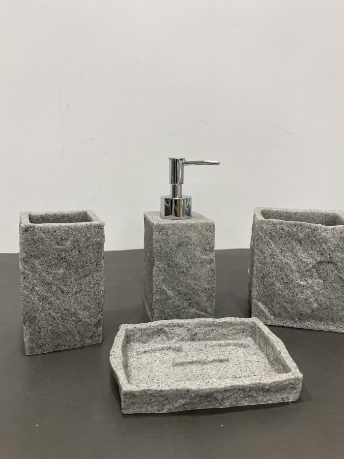 Terrazzo Soap Dispenser & Toothbrush Holder 04