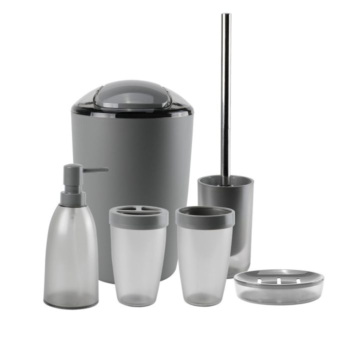 Modern 6 Piece Plastic Bathroom Accessories Set 03