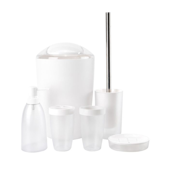 Modern 6 Piece Plastic Bathroom Accessories Set 01